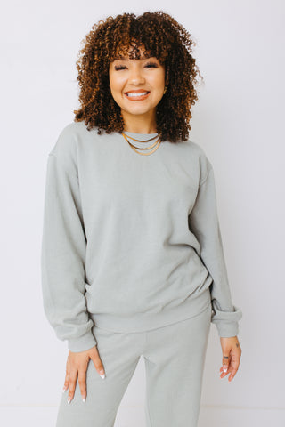 ZSUPPLY: Boyfriend Sweatshirt, SAGE GREEN