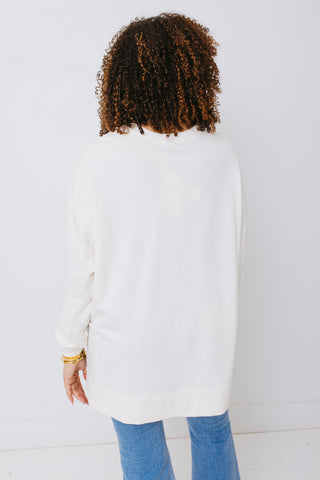 Z Supply: Modern Weekender Pullover Sweatshirt - Multiple Colors, SEA SALT