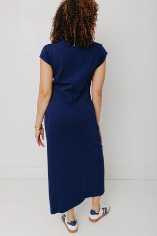 Rich Resort Midi Dress, NAVY