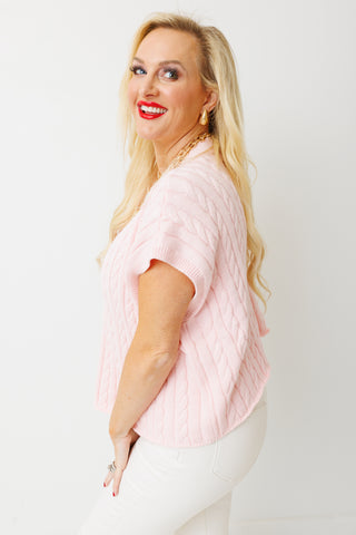 Whimsy Sweater Top, BLUSH