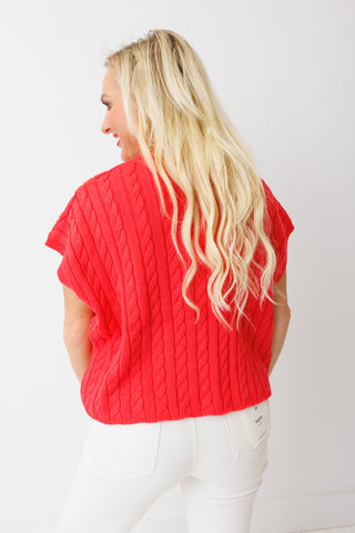 Whimsy Sweater Top, CORAL