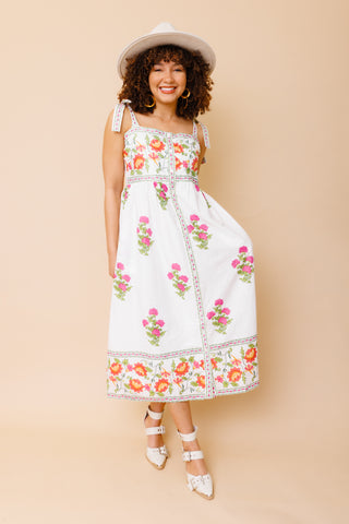 THML: Lula Floral Midi Dress