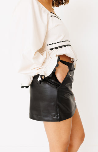 Samara Mini Skirt, BLACK