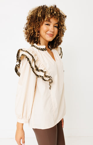 Exotic Touch Blouse, ECRU