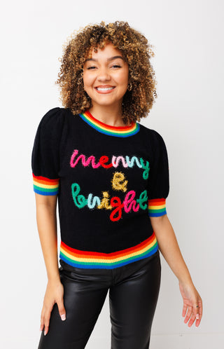 Merry and Bright Sweater BLACK