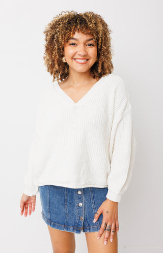 Sweet Glance Sweater, CREAM