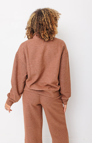 Cuddle Season Pullover, CHESTNUT