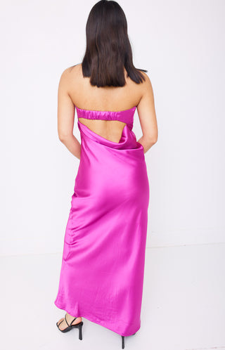 Midnight Glitz Dress, MAGENTA