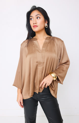 Fun & Flirty Top, MOCHA