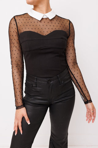 Forever Yours Bodysuit, BLACK