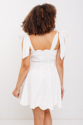 Dear Diary Mini Dress, OFF WHITE