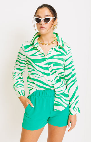 35th Classic Top, WHITE/GREEN