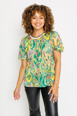 THML: Mind Game Blouse, GREEN