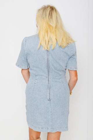 RESTOCK: Simple Perfection Dress, LIGHT DENIM