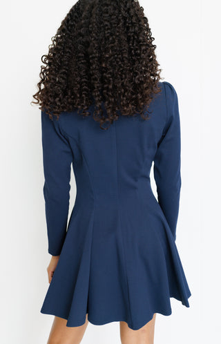 Classy Lady Suit Dress, NAVY