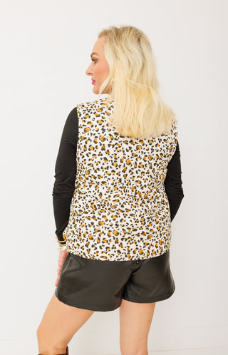 Cheetah Girl Vest, ECRU