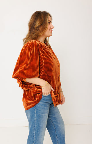 Old Money Blouse, COPPER