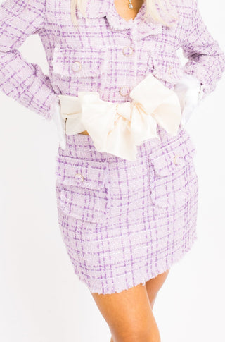 High School Sweetheart Skirt, PURPLE