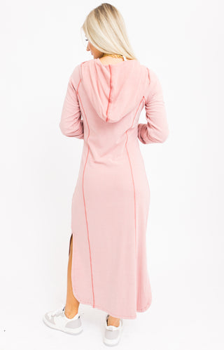 Sleek Street Midi Dress, DUSTY WOODROSE