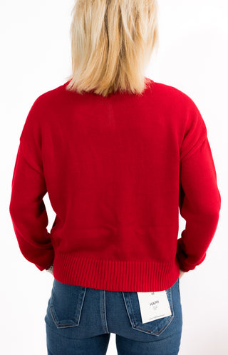 ZSUPPLY: So Merry Sweater, HAUTE RED