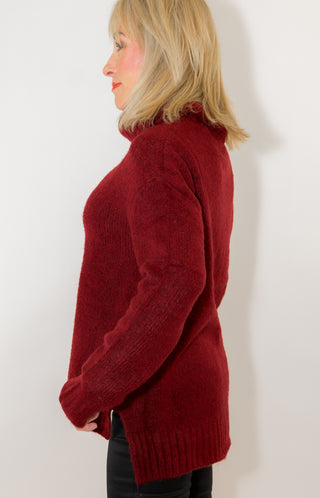 Charmed Life Sweater, BURGUNDY