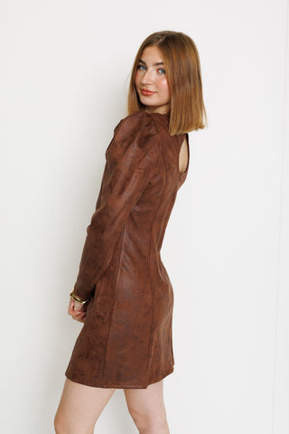 Chic Empire Dress, MOCHA