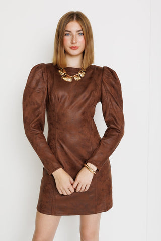 Chic Empire Dress, MOCHA