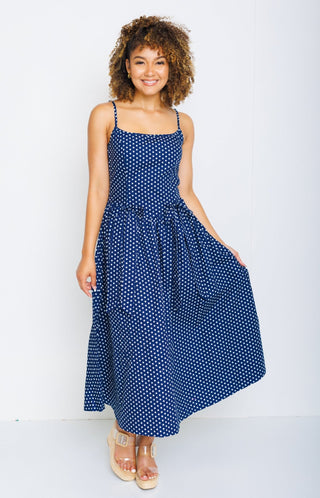 Endless Moment Midi Dress, NAVY - HerringStones