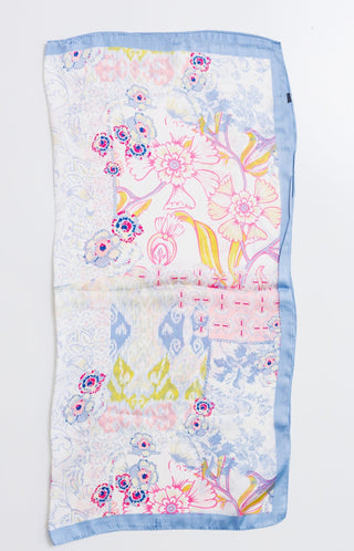 Floral Bliss Scarf, BLUE - HerringStones