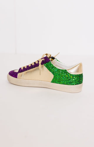 Skylar Sneaker, GOLD/GREEN Flats - 80F