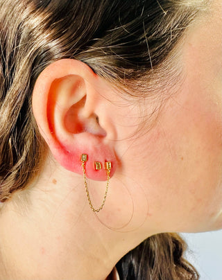 Next Level Earring, GOLD - HerringStones