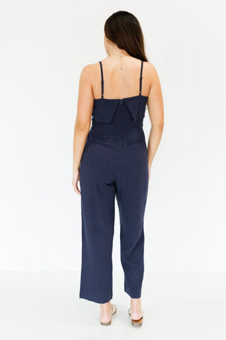 No Drama Jumpsuit, NAVY - HerringStones