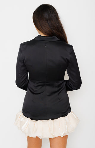 Drama Queen Blazer Dress, BLACK