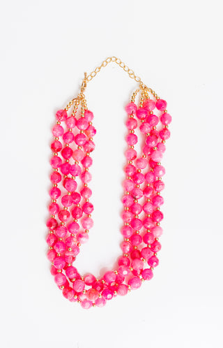 Just Bead It Necklace, PINK