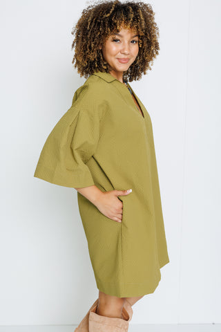 THML: Good Karma Dress, OLIVE