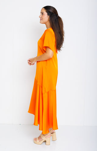 Summer Sunshine Midi Dress, ORANGE