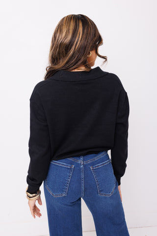 KARLIE:  Main Morning Sweater, BLACK