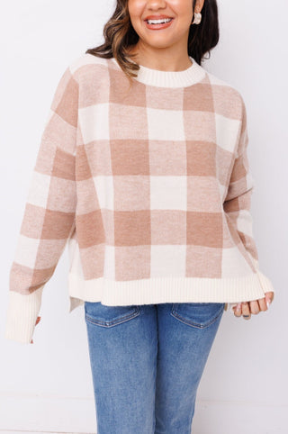 Burberry Love Sweater, CREAM/TAUPE