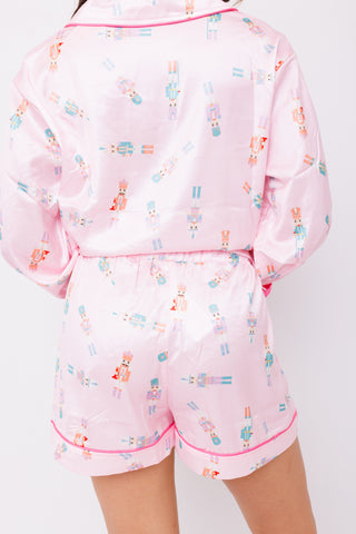 Nutcracker Pj Set, LIGHT PINK MULTI