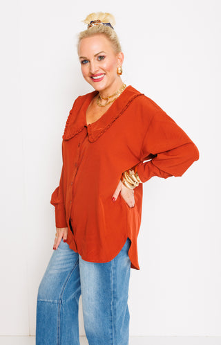 Beauty and Grace Top, CINNAMON