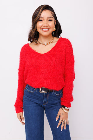 Something Nice Sweater, RED