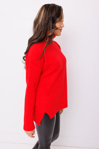 Find My Way Sweater, RED