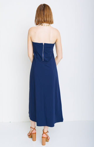 Romantic Night Midi Dress, NAVY - HerringStones