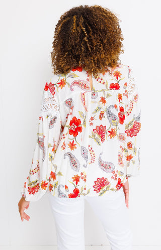 Sweet Soul Blouse, RED MULTI - HerringStones