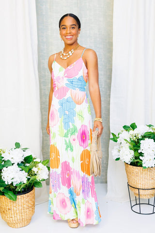 Tropical Escape Maxi Dress, OFF WHITE - HerringStones