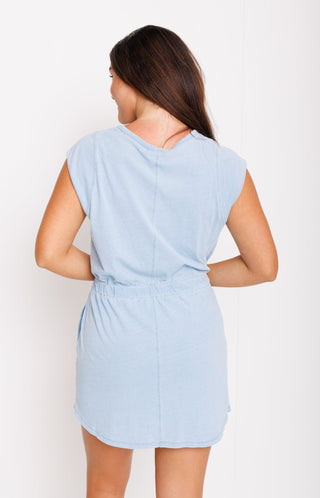 Z Supply: Your Needs Met Dress, WASHED INDIGO - HerringStones