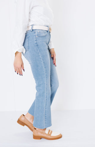 Claire Cropped Flare Jeans, LIGHT DENIM Denim - 30