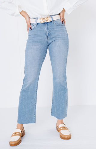 Claire Cropped Flare Jeans, LIGHT DENIM Denim - 30