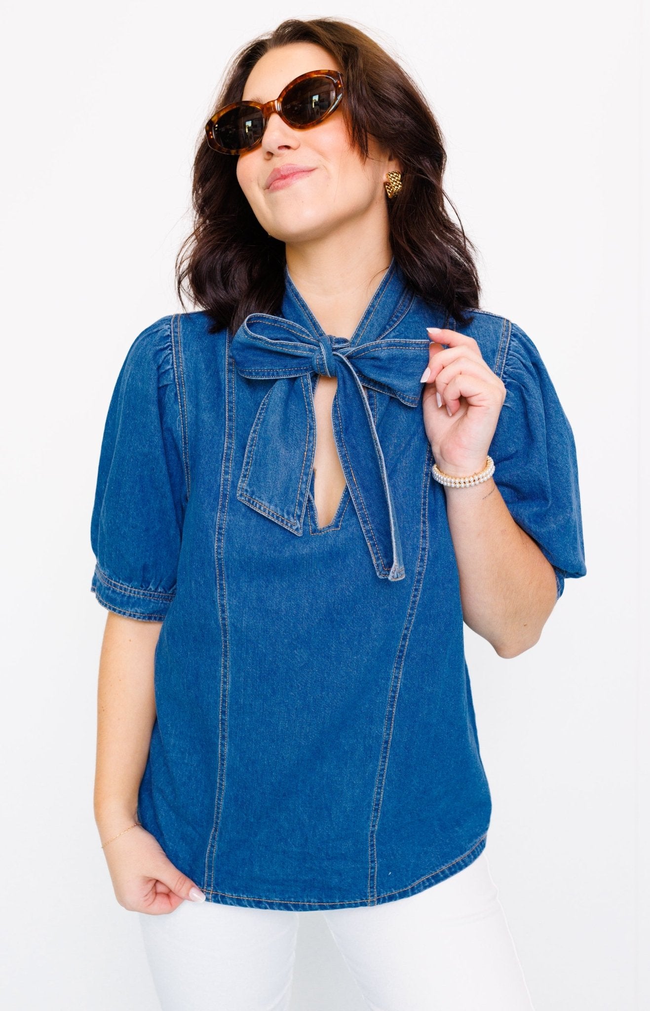 fcity.in - Stylish Denim Blue Top For Women / Trendy Elegant Women Tops  Tunics