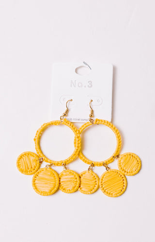 Lauren Earrings, YELLOW - HerringStones